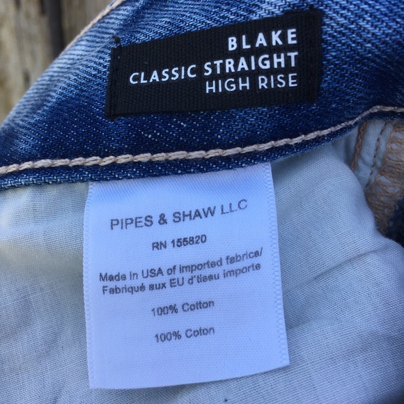 NWT Veronica Beard Blake High Waist Straight Leg Jean Nova Blue Wash 32 - Picture 6 of 16